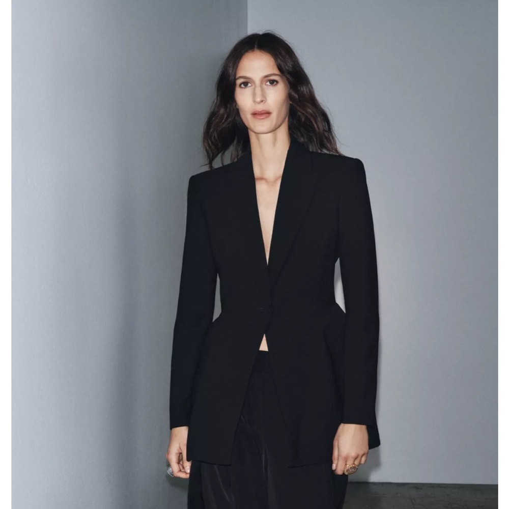Zara Fitted Blazer ZW Collection Limited Edition Sz XS NWT